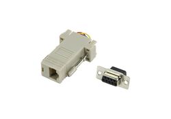 Adattore di Serie D-SUB 9-Pin Femmina - RJ45 (8P8C) Femmina