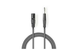 Cavo Audio XLR Bilanciato Maschio a 3 Pin XLR-Maschio da 6,35mm 3m