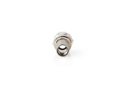 Connettore F Maschio Per Cavi Coassiali da 7,4mm | In lega di zinco | Argento | 25 pz.