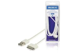 Sincronizzazione e Ricarica Dock Apple 30-Pin - USB A Maschio 2m Bianco