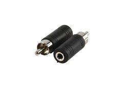 Adattatore Mono-Audio RCA Maschio - 3.5 mm Femmina Nero