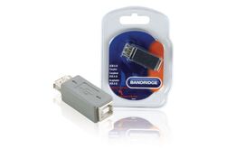 Adattatore USB 2.0 USB A Femmina - B Femmina Grigio