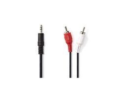 Cavo Audio Stereo - Maschio da 3,5 mm - 2x Maschio RCA - 1.5 m - Nero