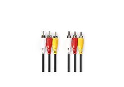 Cavo Video Composito 3x RCA maschio - 3x RCA maschio 2.0 m Nero