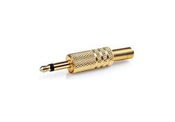 Connettore Jack Mono Maschio da 3,5mm confezione da 25 pezzi oro