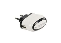 Caricatore a Muro 1-Output 1.0 A USB Bianco/Nero