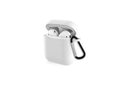 Cover protettiva in silicone per Airpods 1 & 2 (bianco)