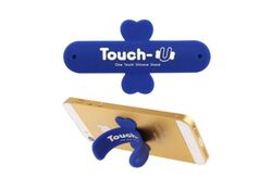 TOUCH-U - Supporto in silicone per smartphone - Blu