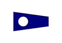 Pennello Segnalazione Nautica "2" Bissotwo Lungo 50x170cm