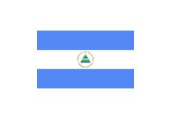Bandiera Nazionale di Stato e da guerra Repubblica del Nicaragua 200x400cm