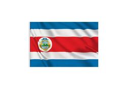 Bandiera di stato e della marina da guerra Costa Rica 300x200cm