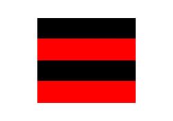 Bandiera rosso-nera 87x90cm