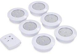 Faretti LED wireless dimmerabili  con telecomando timer bianco Grundig