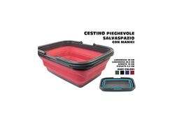 Cestino multiuso pieghevole salvaspazio vari colori Dunlop