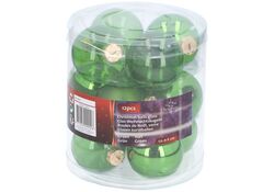 Palline natalizie 6cm lucide/opach color verde confezione da 12 Christmas Gifts