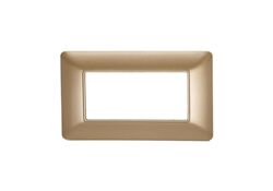 Placca in tecnopolimero 4P oro compatibile Matix