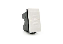 Doppio Pulsante 10A-250V bianco compatibile con serie Living International