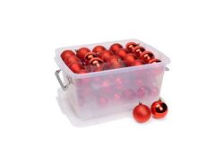 Palline natalizie assortite 4-5-6cm color rosso confezione da 70 Christmas Gifts