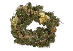 Ghirlanda dorata natalizia 40cm Christmas Gifts