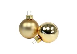 Palline natalizie 3cm lucide/opache color oro confezione da 15 Christmas Gifts