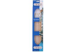 Set 6 pennelli da pittura a setole piatte dimensioni 1-3-5-7-9-11 Artico