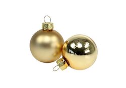 Palline natalizie 6cm lucide/opache color oro confezione da12  Christmas Gifts