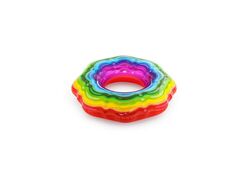 Ciambella gonfiabile caramella arcobaleno 115cm Bestway