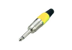 Connettore Jack 6.3mm mono - giallo