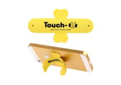 TOUCH-U - Supporto in silicone per smartphone - Giallo
