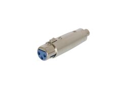 Adattatore XLR XLR 3p (F) - RCA Femmina Argento