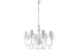 LAMPADARIO ARTHUR BIANCO 8XE14 88X60CM