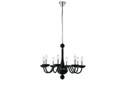 LAMPADARIO ALFIERE NERO 8XE14 74X59CM