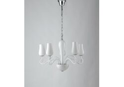 LAMPADARIO ANGEL BIANCO 5XE14 64X45CM