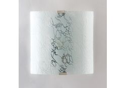 APPLIQUE GHIACCIO BIANCO 1XE27 26X26CM