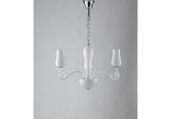 LAMPADARIO ANGEL BIANCO 3XE14 64X45CM