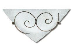 APPLIQUE RICCIOLO BIANCO 1XE27 40X19CM