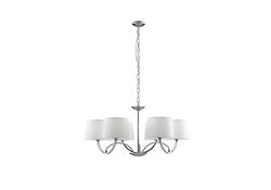 LAMPADARIO ASTORIA CROMO 6XE27 82X47CM