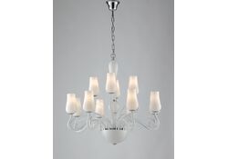 LAMPADARIO ANGEL BIANCO 12XE14 80X70CM