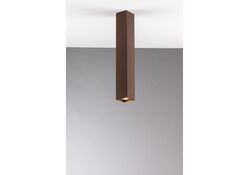 PLAFONIERA FLUKE QUADRA CORTEN 1XGU10 6X6X40CM