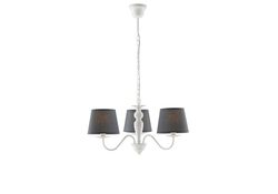 LAMPADARIO FAVOLA BIANCO 3XE14 56X30CM