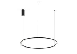 SOSPENSIONE LED HOOP NERA D120 60W 6900LM 120X22,5CM