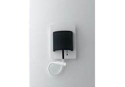 APPLIQUE LED POP BIANCO/NERO 6W 480LM + 3W 100LM 4000K 22X16X7,5CM