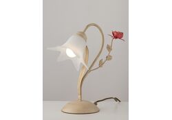 LUME ROSE ROSSE AVORIO 1XE14 28X32,5CM