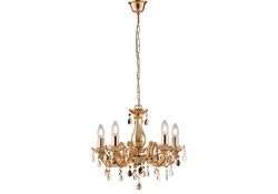 LAMPADARIO HOUSTON RAME 5XE14 44X42CM