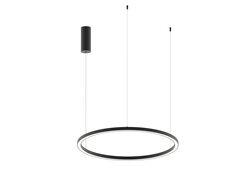 SOSPENSIONE LED HOOP NERA D80 40W 4600LM 80X22,5CM