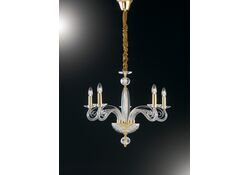 LAMPADARIO EPOQUE ORO 5XE14 65X52CM