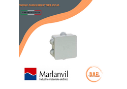 Marlanvil 003 - CASSETTA STAGNA IP44 80*80*40 cop/PRESSIONE -6 PASSACAVI