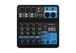 Mixer professionale 5 canali Bluetooth/USB/Stereo RCA