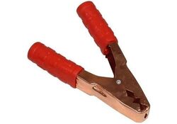 Morsetto a coccodrillo 200A 146mm per cavi rosso