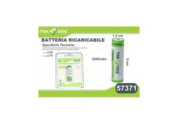 Batteria ricaricabile al litio 1200mAh tensione da carica 4.2V